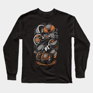 Headphone T-Shirt Design Long Sleeve T-Shirt